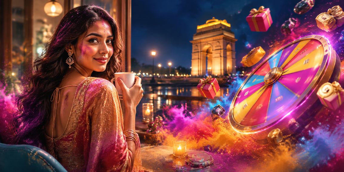 Roulette and casino games during Holi celebrations